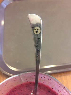 Nice little spoon at Loving Hut in Daejeon