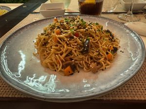 Vegan Yakisoba at Omakase in Alvor