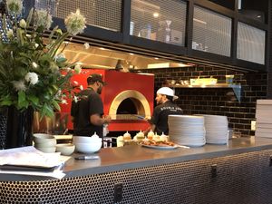 Wood fired oven at Double Zero in Baltimore