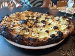 Potato pizza at Double Zero in Baltimore