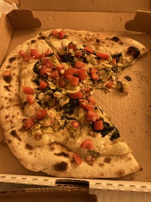 Artichoke with cashew cream  at Double Zero in Baltimore