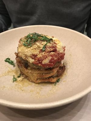 Eggplant parm at Double Zero in Baltimore