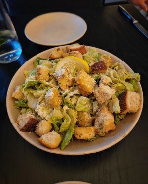 Vegan ceasar salad at Double Zero in Baltimore