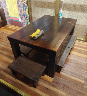 Tatami but flat underneath, so best for non-tall people at Norbu in Lancaster