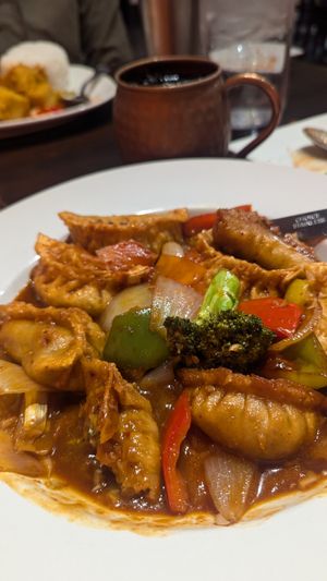 Vegan Chili Momo at Norbu in Lancaster