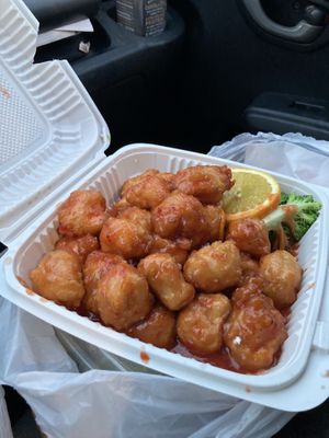 Orange Peel Tofu  at Lily Kai's in Petaluma