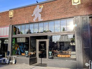 Entrance at The Hungry Sasquatch in Vancouver