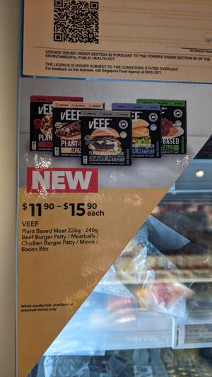 Plant based meat at RedMan in West Singapore