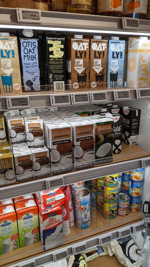 Oat milk, coconut milk at RedMan in West Singapore