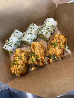 Avocado and Santa Fe at Vegan Castle in Long Beach