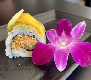 Rainbow Roll at Vegan Castle in Long Beach