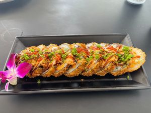 Volcano Roll’s at Vegan Castle in Long Beach