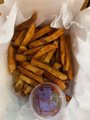fries  #Veganuary at Vegan Castle in Long Beach