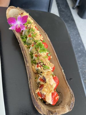 Dragon roll  at Vegan Castle in Long Beach