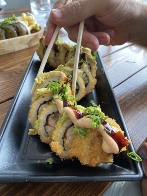 Dragon Roll   at Vegan Castle in Long Beach