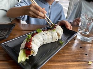 Shrimp Tempura Roll  at Vegan Castle in Long Beach