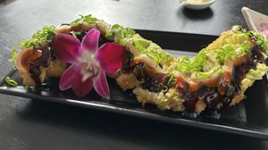 Dragon roll   at Vegan Castle in Long Beach