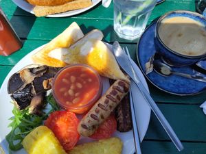 Vegan breakfast at Coffee Lounge in Dymchurch