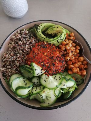 Vegan Buddha Bowl 🧡 at Bakery Kafeneio in Limassol