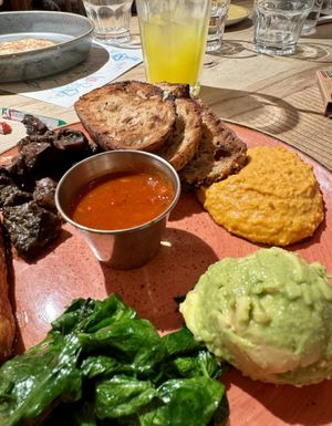 Vegan brunch  at Megan's on the High Street in West London