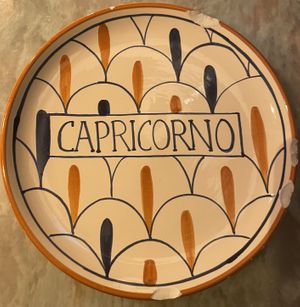 Plate  at Villa Capri in Madrid