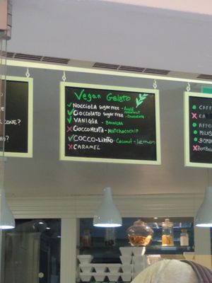 Vegan choices at GeIicia in Lagos