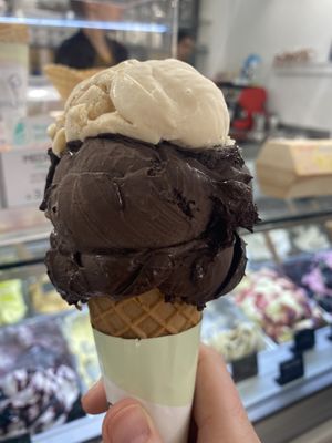 Peanut butter and dark chocolate   at GeIicia in Lagos