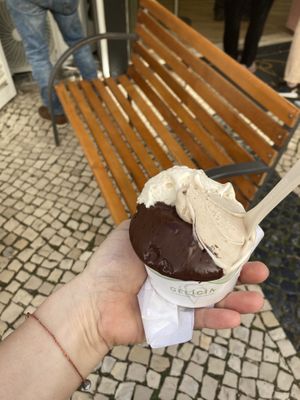 Chocolate, peanut butter, nuts   at GeIicia in Lagos