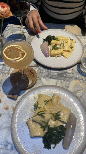 This pasta was perfect   at Hoy in Paris