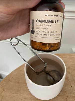 Camomille tea in the rooms at Hoy in Paris