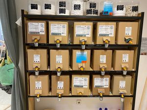 Oils and soaps etc (wall 2) at Antigua Simbolica in Ibiza