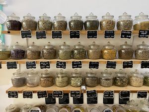 Herbs/flowers/teas at Antigua Simbolica in Ibiza