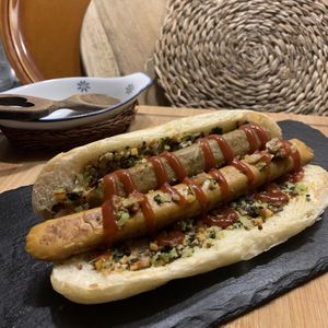 Perrito Vegano at Bar Murillo in Boltana