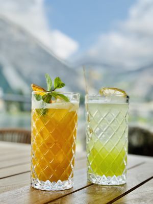 Leckere drinks mit und ohne alkohol  at Güterschuppen in Arosa