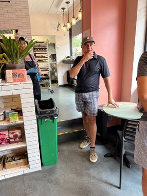 The chef/founder Jyoti (left) and her husband Raj (right). If you get to meet them, you will love this place even more! at Root 2 Rise in Pleasantville