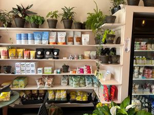 They have a selection of pantry goods, each of which was meticulously selected by the chef, Jyoti Tewani, to be in accordance with the values of the place. at Root 2 Rise in Pleasantville