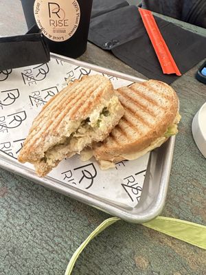 Fall special: Chickpea tuna melt  at Root 2 Rise in Pleasantville