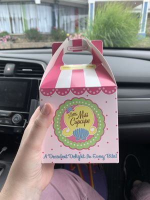 Cute container at Little Miss Cupcape in Hyannis