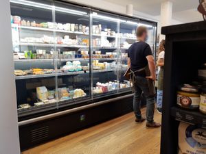 Refrigerated section at Mezzogiorno in Solothurn