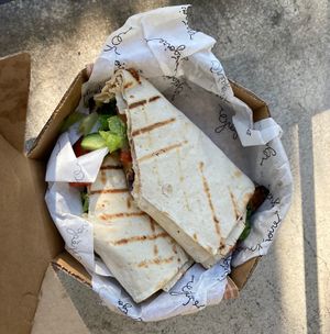 roasted eggplant sandwich at Grégoire in Berkeley