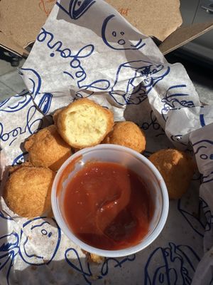 Oddly impressive puffs    at Grégoire in Berkeley