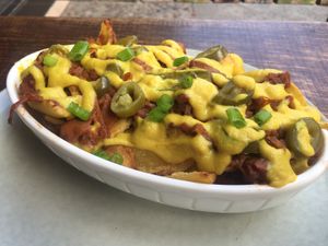 Loaded jackfruit nachos at Froindlichst in Berlin
