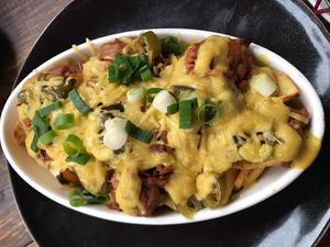 Fries pulled jackfruit at Froindlichst in Berlin