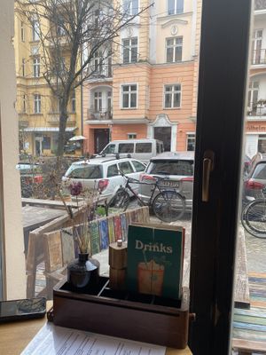 View from our window seat  at Froindlichst in Berlin