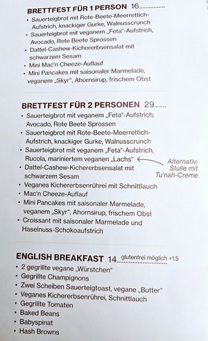 Breakfasts at Froindlichst in Berlin