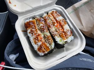 Tofu musubi  at HICO in Kailua Kona