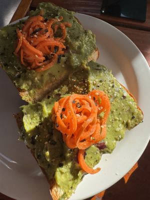 Avocado toastt  at HICO in Kailua Kona