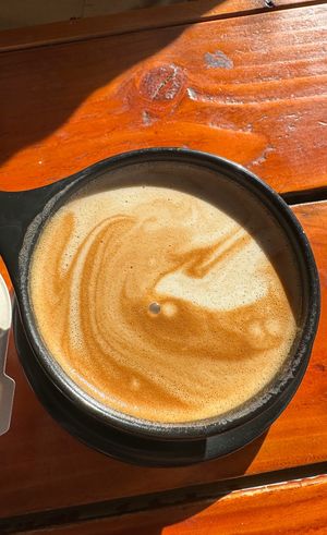 Almond milk latte  at HICO in Kailua Kona