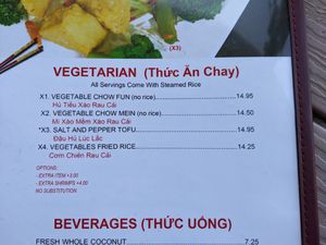 Salt and pepper tofu is the only option that can be made vegan, per our server today. The tofu was delicious. at Lotus Pho 2 in South Lake Tahoe