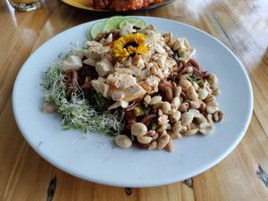 Pad Thai with added tofu. Pretty good! at Maracuyá in Flores